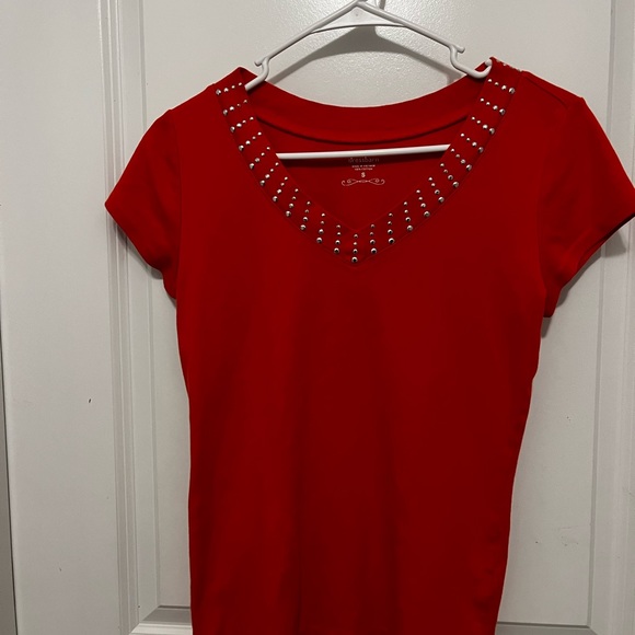 Dress Barn Short Sleeve Women’s Top - Like New Size Small - Picture 2 of 5